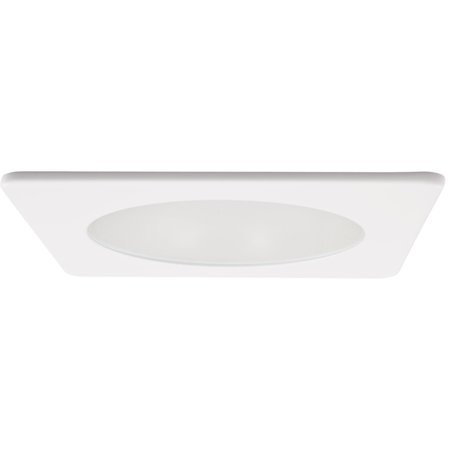 ELCO LIGHTING 4 Square Smooth Reflector Trim with Frosted Lens" EL4512W
